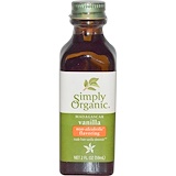 Simply Organic, Мадагаскарсая ваниль, безалкогольный ароматизатор, выращено на ферме, 2 жидких унций (59 мл) отзывы