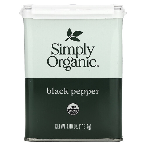 Simply Organic Black Pepper, 4 oz (113.4 g)