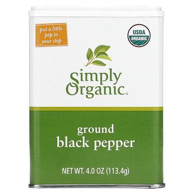 

Simply Organic Ground Black Pepper 4 oz (113.4 g)