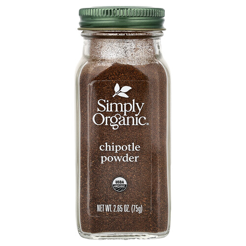 Simply Organic, Polvo de chipotle orgánico, 2.65 oz (75 g)