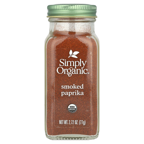 Simply Organic Органическая копченая паприка 2 72 унций (77 г)