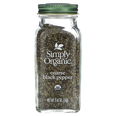 

Simply Organic Organic Coarse Black Pepper 2.47 oz (70 g)