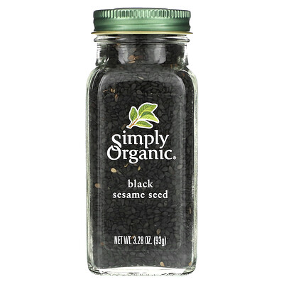 

Simply Organic Органическое черное семя кунжута 3 28 унции (93 г)