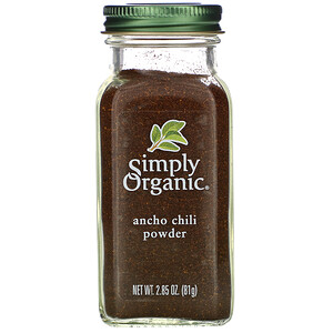 Симпли Органик, Organic, Ancho Chili Powder, 2.85 oz (81 g) отзывы покупателей