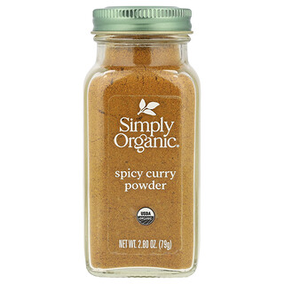 Simply Organic, Ljutkasti curry u prahu, 79 g