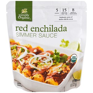 Отзывы о Симпли Органик, Organic Simmer Sauce, Red Enchilada, 8 oz (227 g)