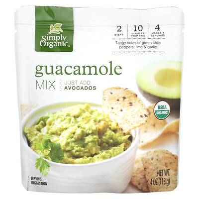 Simply Organic Органическая смесь для приготовления гуакамоле 113 г (4 унции)