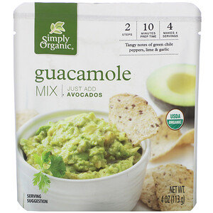 Отзывы о Симпли Органик, Organic Guacamole Mix, 4 oz (113 g)