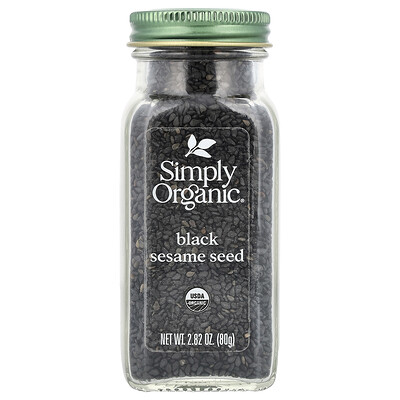 Simply Organic, Semilla de sésamo negro, 80 g (2,82 oz)