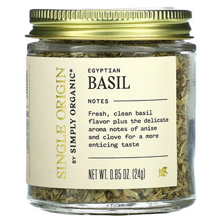Simply Organic, Single Origin, Egyptian Basil, 0.85 oz (24 g)