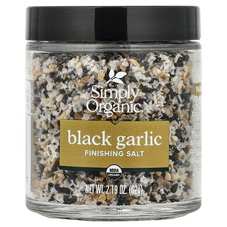 Simply Organic, Čierny cesnak, soľ na dochucovanie, 62 g