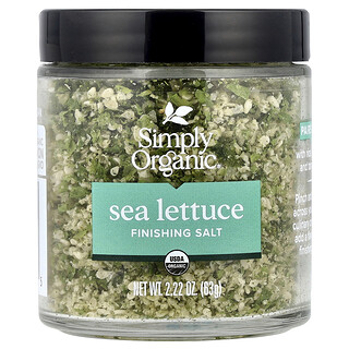 Simply Organic, Finishing Salt, Lechuga marina, 63 g (2,22 oz)