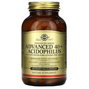 Отзывы о Солгар, Advanced 40+ Acidophilus, 120 Vegetable Capsules