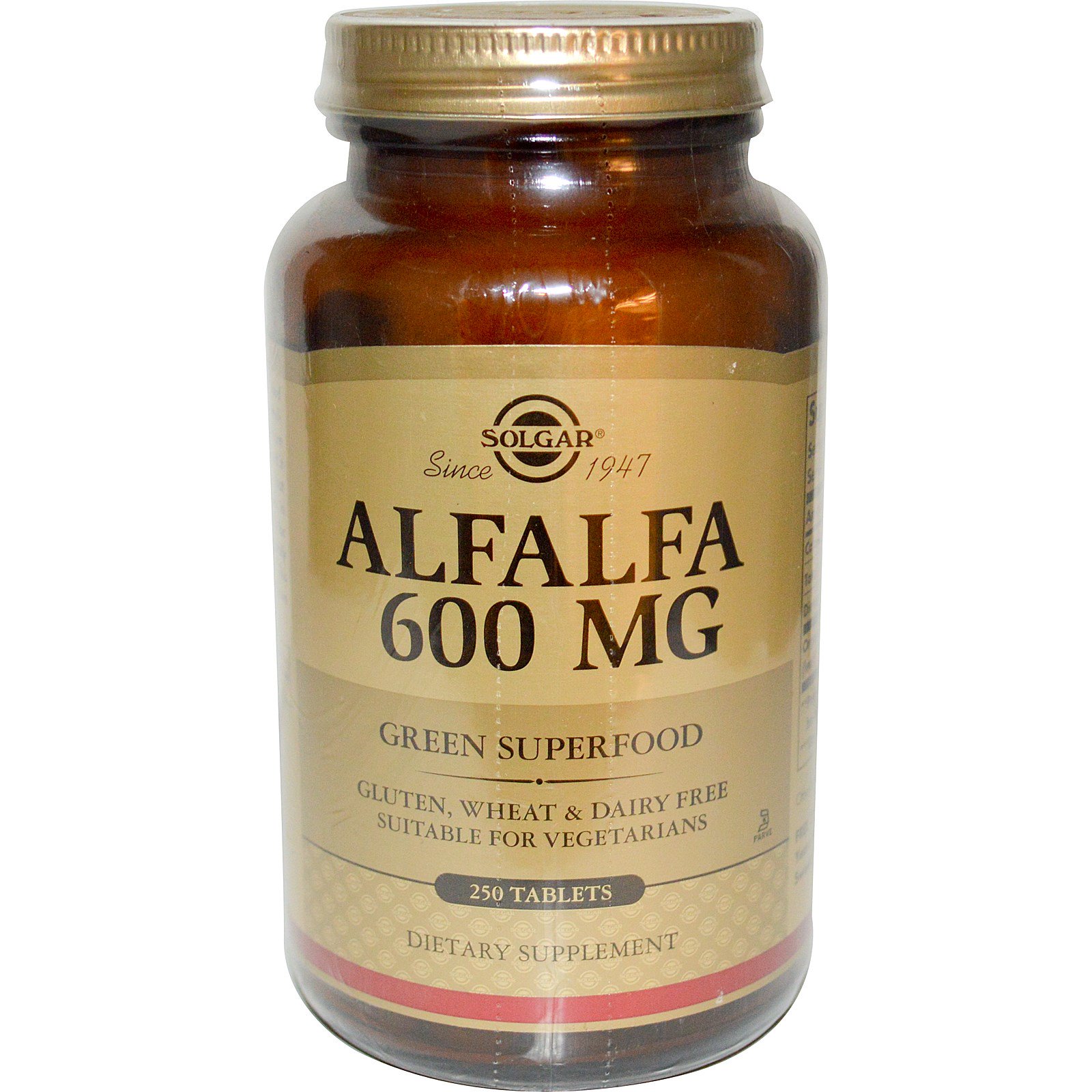 Solgar, Alfalfa, 600 mg, 250 Tablets iHerb