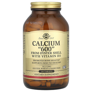 Solgar, Calcium "600" from Oyster Shell with Vitamin D3, 240 Tablets