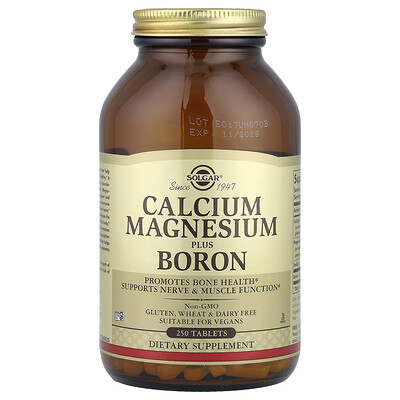 Solgar Calcium Magnesium Plus Boron 250 Tablets