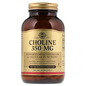 Отзывы о Солгар, Choline, 350 mg, 100 Vegetable Capsule