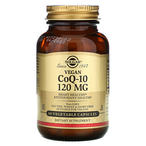 Отзывы о Солгар, Vegetarian CoQ-10, 120 mg, 60 Vegetable Capsules