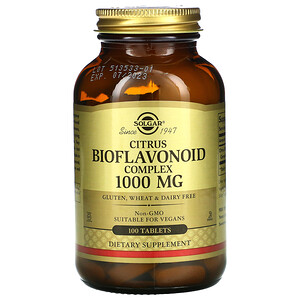 Солгар, Citrus Bioflavonoid Complex, 1,000 mg, 100 Tablets отзывы покупателей