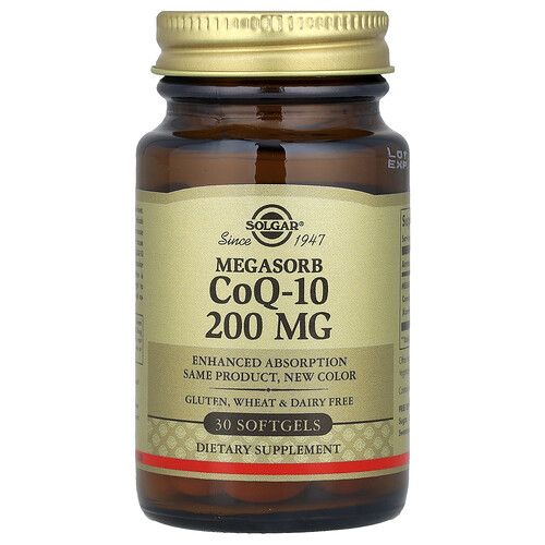 Solgar Megasorb CoQ-10 , 200 mg, 30 Softgels