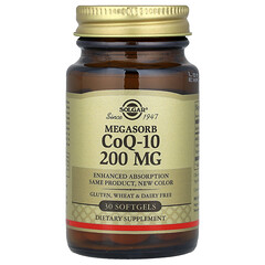 Megasorb CoQ-10, 200 мг, 30 капсул