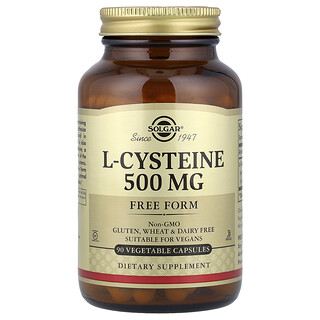 Solgar, L-システイン、 500mg、 90植物性カプセル