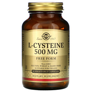 Солгар, L-Cysteine, 500 mg, 90 Vegetable Capsules отзывы