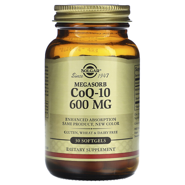 Solgar, Megasorb CoQ-10, 600 Mg, 30 Softgels