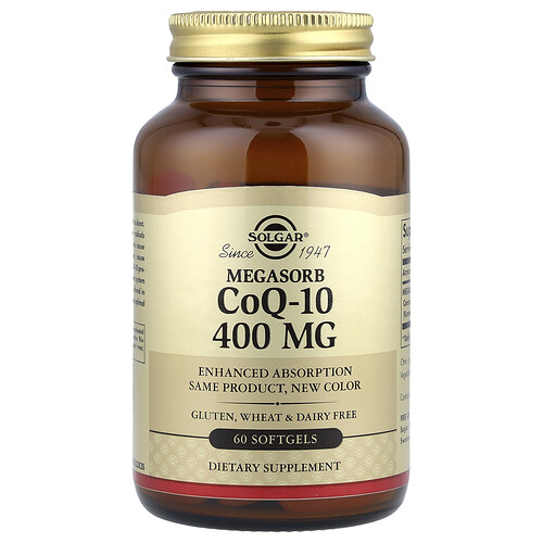 Solgar Megasorb CoQ-10, 400 mg, 60 Softgels