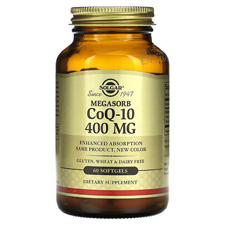 Solgar, Megasorb CoQ-10, 400 mg, 60 capsules à enveloppe molle