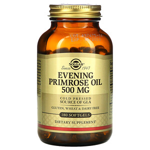Отзывы о Солгар, Evening Primrose Oil, 500 mg, 180 Softgels