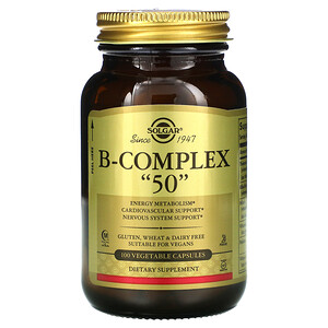 Отзывы о Солгар, B-Complex «50», 100 Vegetable Capsules