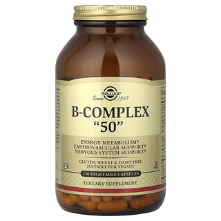 Solgar, B-Complex "50", 250 Vegetable Capsules
