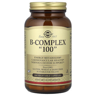 Solgar, B Kompleks "100", 100 Kapsul Sayur