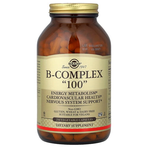 Solgar B-Complex 100, 250 Vegetable Capsules