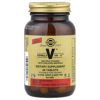 Solgar, Formula V™VM-75®, 60 Comprimidos