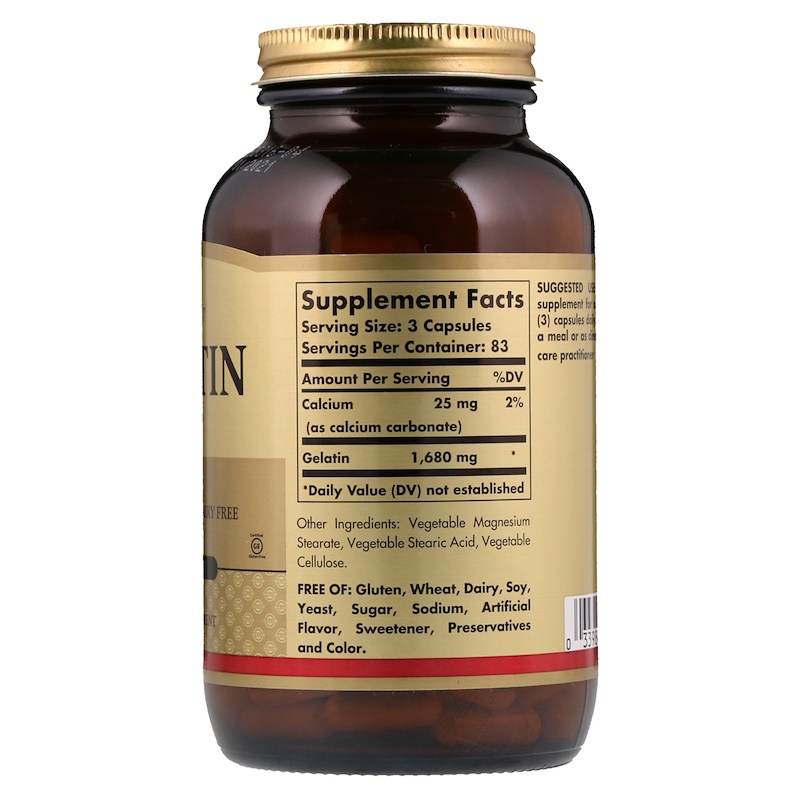 Solgar, Gelatin, 250 Capsules iHerb