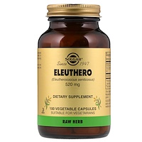 Eleuthero, 520mg, 100 Veg Caps - изображение