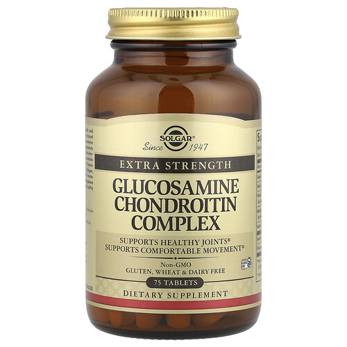 Solgar, Glucosamine Chondroitin Complex, Glucosamin-Chondroitin-Komplex, 75 Tabletten
