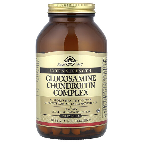 Solgar, Glucosamine Chondroitin Complex, Glucosamin-Chondroitin-Komplex, 150 Tabletten