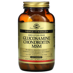 Отзывы о Солгар, Glucosamine Chondroitin MSM, Triple Strength, 120 Tablets