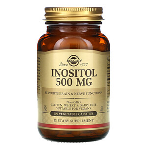 Солгар, Inositol, 500 mg, 100 Vegetable Capsules отзывы