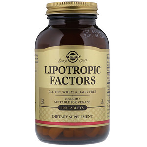 Солгар, Lipotropic Factors, 100 Tablets отзывы