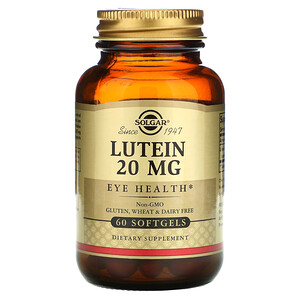 Отзывы о Солгар, Lutein, 20 mg, 60 Softgels