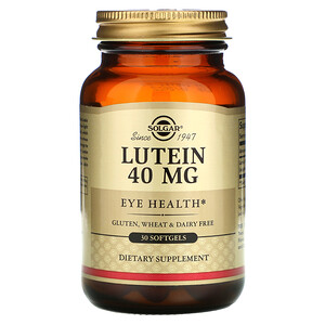 Отзывы о Солгар, Lutein, 40 mg, 30 Softgels