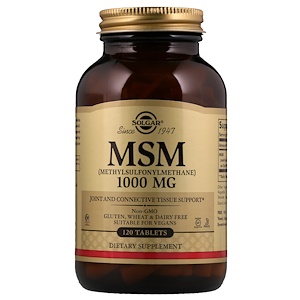 Отзывы о Солгар, MSM (Methylsulfonylmethane), 1,000 mg, 120 Tablets