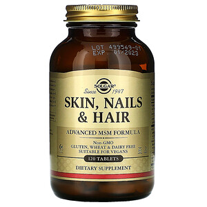 Отзывы о Солгар, Skin, Nails & Hair, Advanced MSM Formula, 120 Tablets