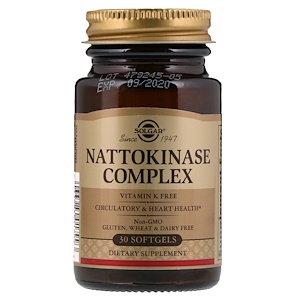 Отзывы о Солгар, Nattokinase Complex, 30 Softgels