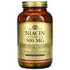 Solgar, Vitamin B3 (Niacin), 500 mg, 250 Vegetable Capsules