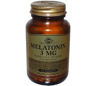 Solgar, Мелатонин, 3 мг, 120 таблетов
